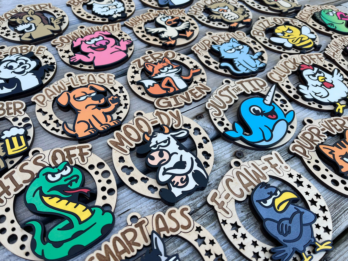 Cheeky Animal Ornaments