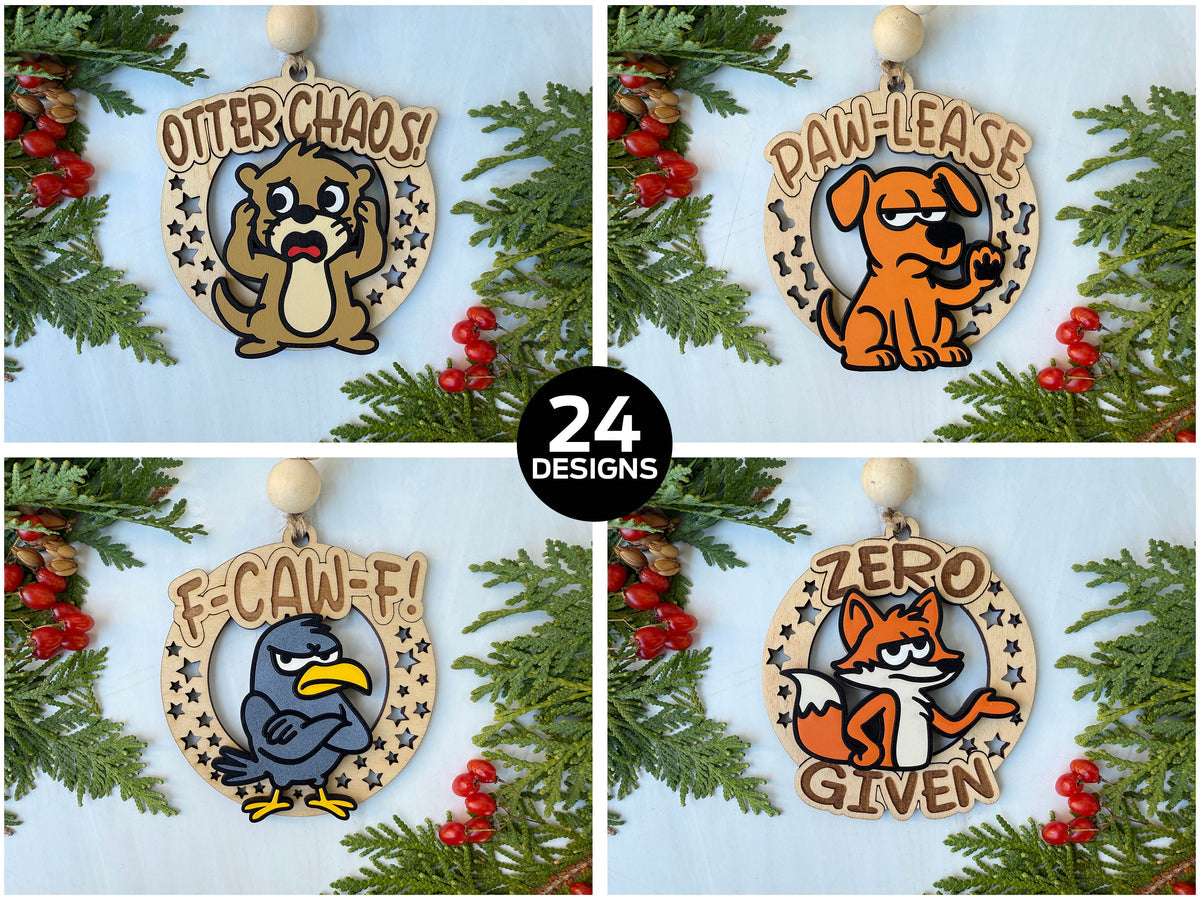 Cheeky Animal Ornaments